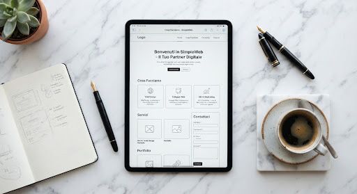 Prototipo di interfaccia su tablet